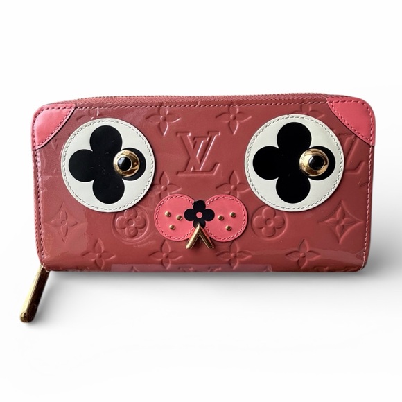 Louis Vuitton Valentine Dog Zippy Wallet Monogram Vernis Pink-Limited Edition